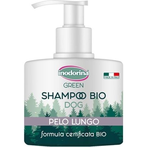 WC di capelli lunghi shampu verde