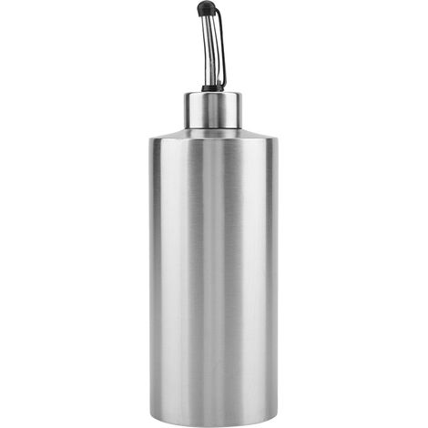 Bouteille d’huile en acier inoxydable 550mL, distributeur de vinaigre et sauce, récipient pour cuisine domestique (A) (1/5)