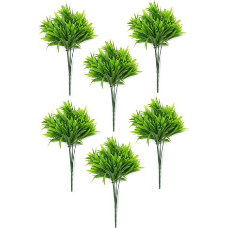 Pack of 6 x 30cm Fire Resistant Foliage Mini Leaf Stem