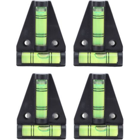 Set mit 4 Miniatur-Wasserwaagen – tragbar und multifunktional. Ideal für Camper, Stative und Anhänger. – Crezuo