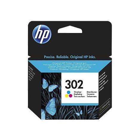 HP 302 F6U65AE 301 Tri Color Original Ink Cartridge Cartuccia d'Inchiostro 1 pz Resa Standard Ciano Magenta Giallo (1/5)
