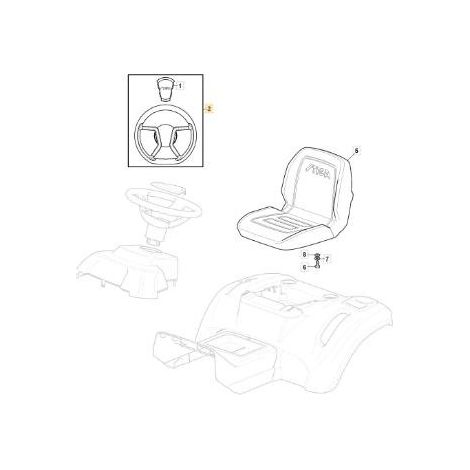 VOLANTE STIGA '21 NERO SD/MP NV STYLE ORIGINALE STIGA - 325961227/0