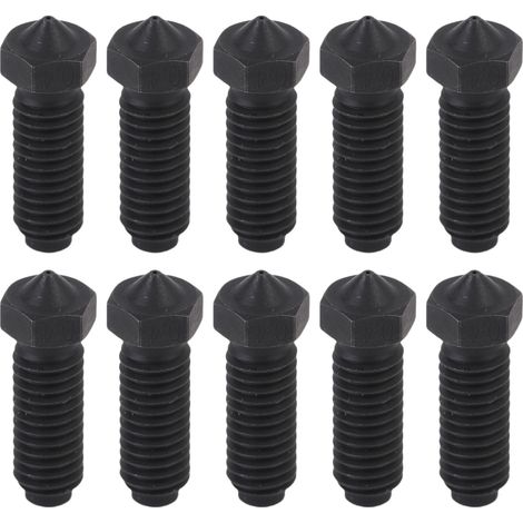 Lot de 10 buses de rechange pour imprimante 3D Anycubic Kobra 3 Combo S1, extrudeuse en acier trempé 0,4 mm