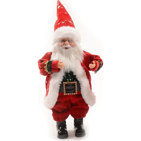 BABBO NATALE IN 3 ASSORTIMENTI 12X10XH24CM DI MERCURY PREZZO CAD UNO (1/4)