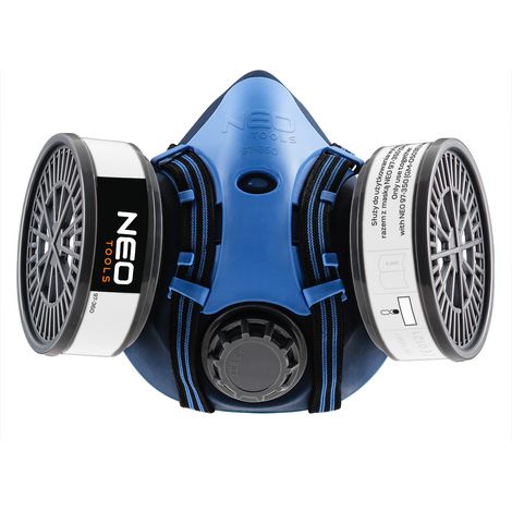 Demi-masque en silicone + 2 filtres P3 (1/5)