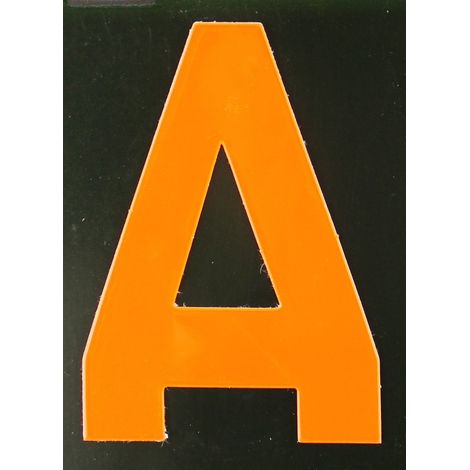 Conacord Reflektierender Klebebuchstabe A orange A Klebebuchstaben & Zahlen (1/2)