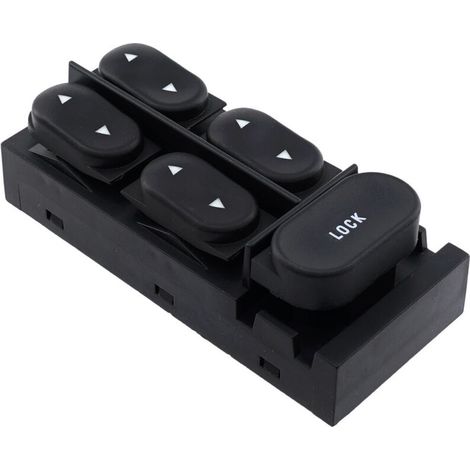 Interrupteur de lève-vitre électrique F4ZZ-14529-B, compatible avec les Ford Focus 1994-2004, commande la montée et la descente des vitres électriques, facile à utiliser.