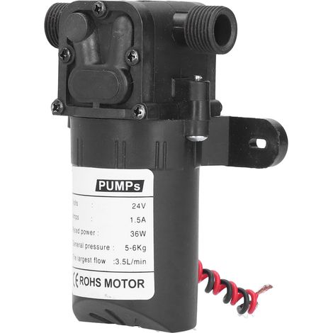 Pompe à membrane auto-amorçante 36 W, interface 1/2 pouce, 24 V CC (1/5)