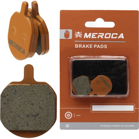 Meroca Bremsbeläge, halbmetallisch für Hayes GX-2, MX-2, MX-3, MX-4, MX-5, Sole, CX Pro, Quad QHD-(4, 5, SP), Promax DSK-810, einzigartige mechanische Accent Freezer, Cooler. (1/5)