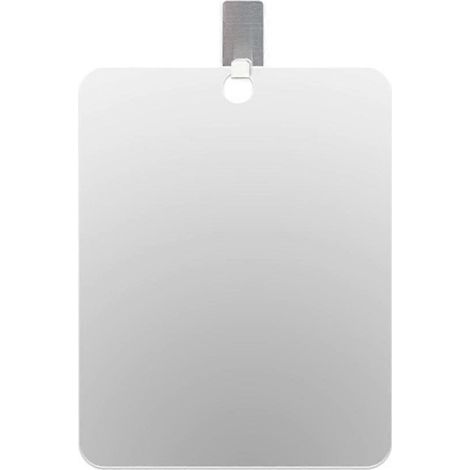 Miroir de douche antibuée pour le rasage, petit miroir de maquillage incassable en verre organique de luxe (1/4)