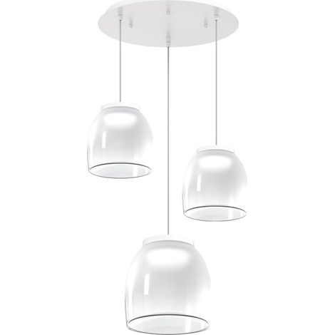 Lustre moderne top light drum 1192 bi s3 tmix blanc led 3000°k plafonnier dimmable module led intégré (1/5)
