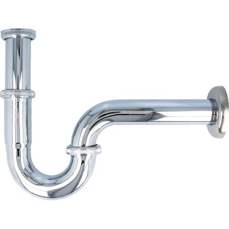 tecuro Röhrengeruchsverschluss Siphon Traps für Waschbecken - Edelstahl/Messing verchromt (1/5)