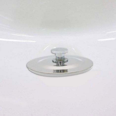 Bouchon De Baignoire - Acier Inoxydable - Joint Silicone Étanche - Pour Baignoire Et Lavabo - Diamètre 42 À 45 Mm (1/5)