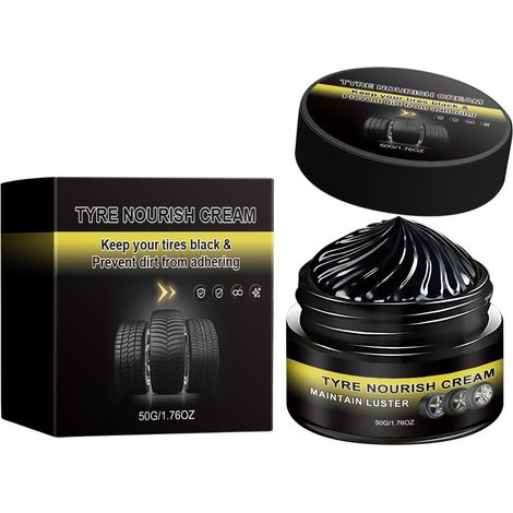 Tire Protective and Maintenance Wax - Waterproof, Stain-Repellent, Retreading, Tire Cleaning, Cleansing Dirt and Dust, Suitable for Daily Maintenance -- 50g -- BIEMMEDUE (1/5)