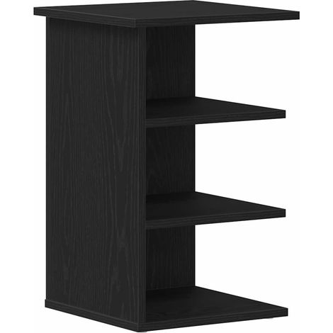 Maison Exclusive - Mobile laterale Rovere Nero 35 x 35 x 55 cm Legno multistrato