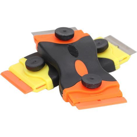 Ensemble d'outils de grattoir à Double tranchant, lames multifonctions pour le calfeutrage domestique, enlever la colle (1/5)
