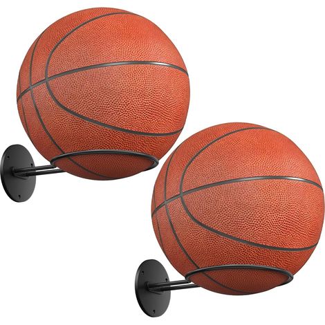 Basketball wall mount, basketball wall bracket, boy's room decoration, black