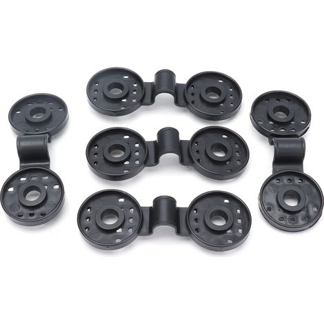 Lot de 20 clips de fixation noirs pour filet d'ombrage, attaches pour toile d'ombrage, pinces pour serre, outils et accessoires (1/5)