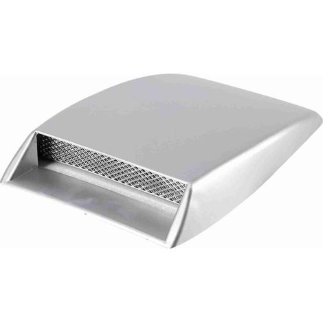 Copertura decorativa universale per presa d'aria e ventilazione del cofano auto - Argento -Crezuo