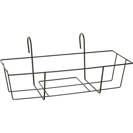 Support de jardinière Environ 55 x 31 x 24 cm métal Noir