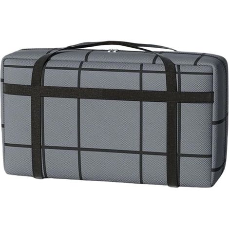 XL grey non-woven storage bag with zipped handles (M) (1/5)