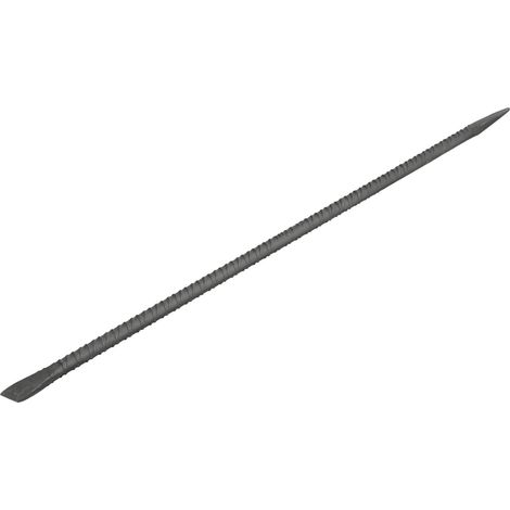 Pied-de-biche de construction Brecha Breszka Droit nervuré  140cm  Vorstahl (1/4)