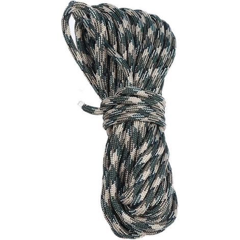 Corde de survie en paracorde à sept âmes, kit de fabrication de corde pour parapluie, corde de parachute militaire en nylon (7 mètres) (1/3)