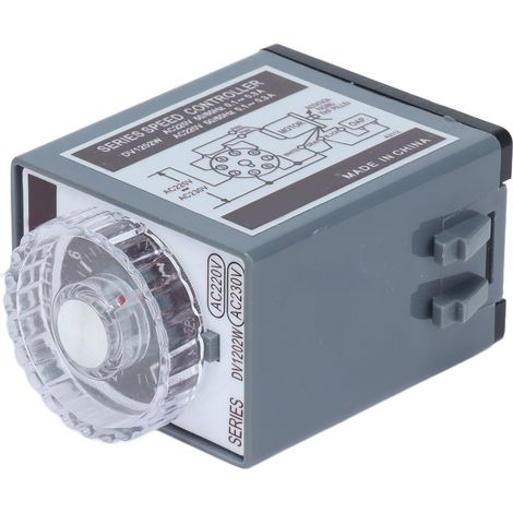 Variateur de vitesse moteur 220V AC, régulateur de contrôleur d'équipement, interrupteur accessoire DV1202W, réglage précis, compatible appareils industriels (1/5)