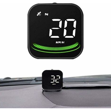 Digital Speedometer - Universal Smart Digital Car Dashboard - G4 Speedometer with GPS Interface and Warning Alarm Function (Black, 52x52x1) (1/4)