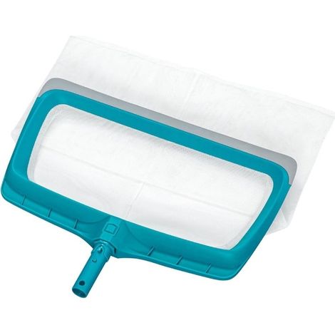 TrAdE Shop Traesio - Retino Skimmer Con Bordo In Gomma Per Pulizia Piscina Per Asta Telescopica ø30mm 58660 - (1/5)