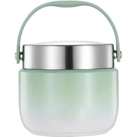 Récipient à déjeuner chaud, 1200 ml, 15,5 x 13,5 cm, 800 g PP + acier inoxydable, portable, étanche, thermique, pour gym, voyage, randonnée, quotidien, pique-nique, extérieur (1/5)