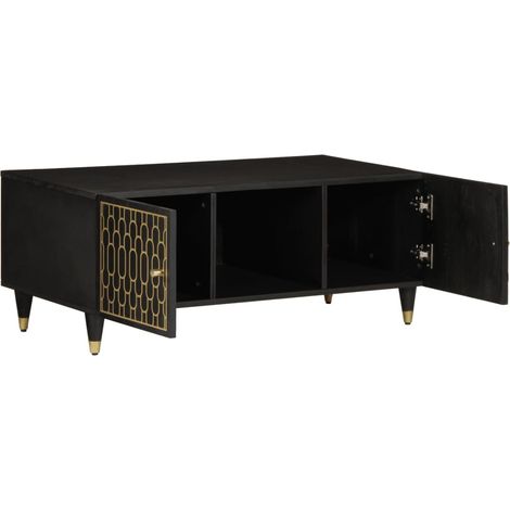 Table basse Table de salon Table de café 100x54x40 cm bois de manguier massif (1/5)