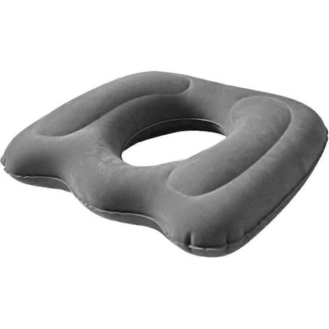 Coussin de siège gonflable en forme de donut, coussin anti-hémorroïdes pour chaise de bureau, fauteuil roulant, soulagement des douleurs, confort d'assise optimal (1/4)