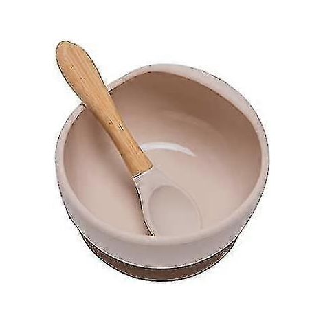 Bol bébé en silicone avec ventouse, ensemble de vaisselle en silicone pour la diversification alimentaire des bébés (1/5)