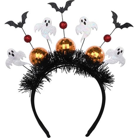 Serre-tête vintage effet miroir disco pour Halloween, fête d'Halloween, discothèque (1/5)