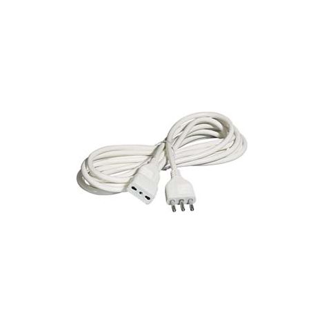 PROLUNGA ELETTRICA LINEARE 3X0,75 BIANCA  mt.5    SYNTESY