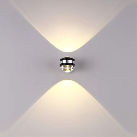 Applique Murale Intérieure LED 6W Lampe Décorative Moderne Créatif Original Éclairage Design Lumières Aluminium pour Chambre Maison Couloir Salon Blanc Chaud (1/5)