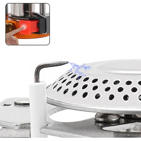 Four de Camping en plein air 3500W, Portable, pour pique-nique, Barbecue, coupe-vent, cuisson en métal pliable (1/5)