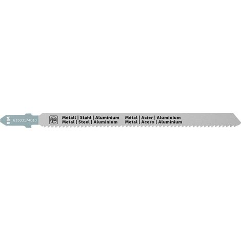Lame de scie sauteuse Jig 26 AS pour tubes et profilés BIM 110 T2 MSA SC. Pour Tubes et profilés en aluminium, plastiques renforcés de fibres, PRFC, PRV, époxy, acier inoxydable. VE=5 pcs. (1/5)