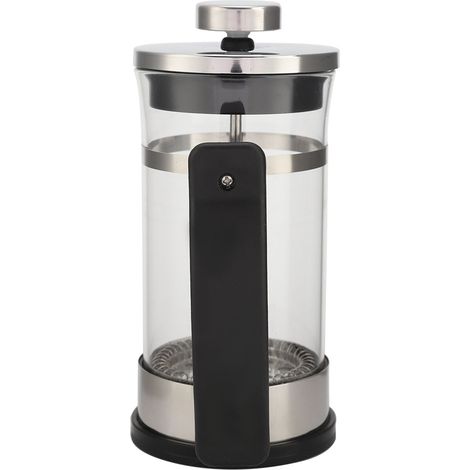 Edelstahl-Press-Kaffeemaschine mit Glasfilter für Kaffee und Tee (1/5)