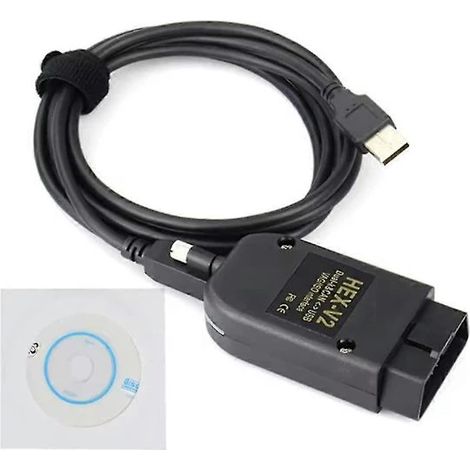 Câble diagnostic OBD2 USB automobile pour véhicule