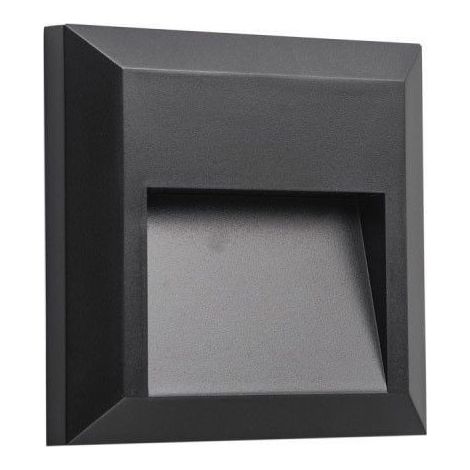 Applique Murale SPRING Balisage Noir 1,6W Eq 20W IP65 Température de Couleur: Blanc Chaud 3000K (1/5)
