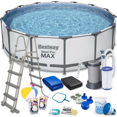 Piscine de jardin tubulaire 488 x 122 cm 19 en 1 Bestway 5612Z (1/5)