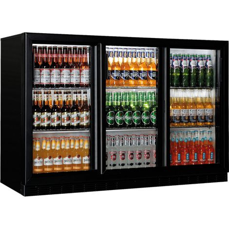 Réfrigérateur Bar Avec 3 Portes Coulissantes En Verre, 312 Litres, +1°/+10°C - Mastro
