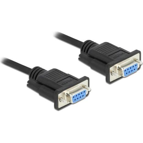 Câble RS-232 Série - DeLOCK - D-Sub 9 Femelle/Femelle - Null Modem