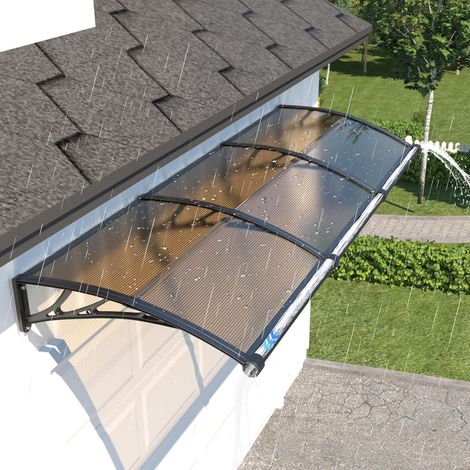Outdoor Door Awning 300 x 100 cm Canopy with Drainage for Terrace (1/5)