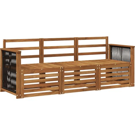 Sofa Sets 3 pcs Solid Acacia Wood vidaXL (1/5)