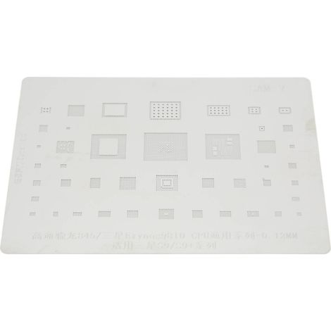 Modèle de soudure pour CPU, pochoir de rebillage précis pour téléphone Samsung S9, S9+, Note 9 (1/5)