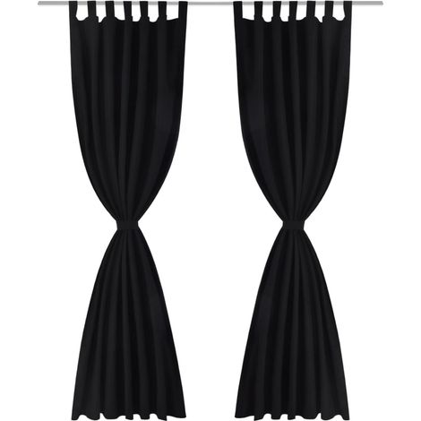 Maison Exclusive - Vorhänge Gardinen aus Satin 2-teilig 140 x 245