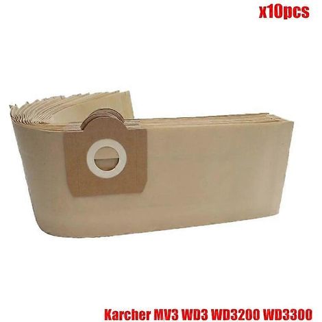 Accessoires pour aspirateurs Karcher MV3, WD3, WD3200, WD3300, A2204 et A2656  sacs en papier pour aspirateurs Rowenta RB88, RU100 et RU101.